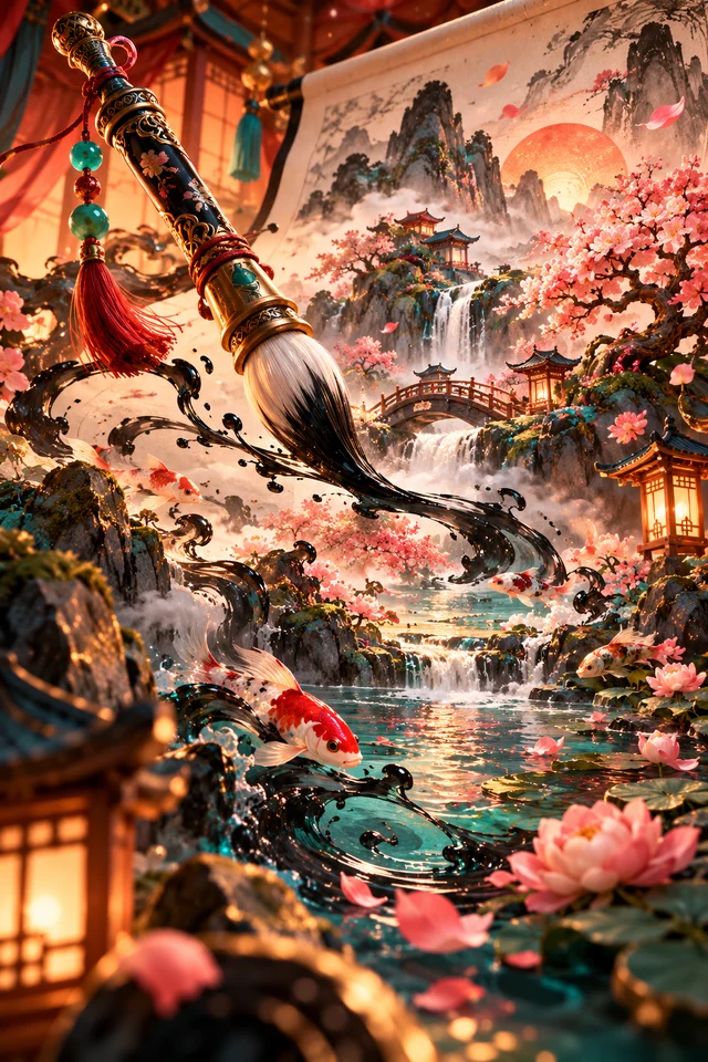 Sumi-e Bloom · Coral Revue game artwork