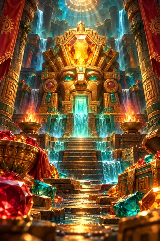 Topaz Temple · Coral Revue game artwork