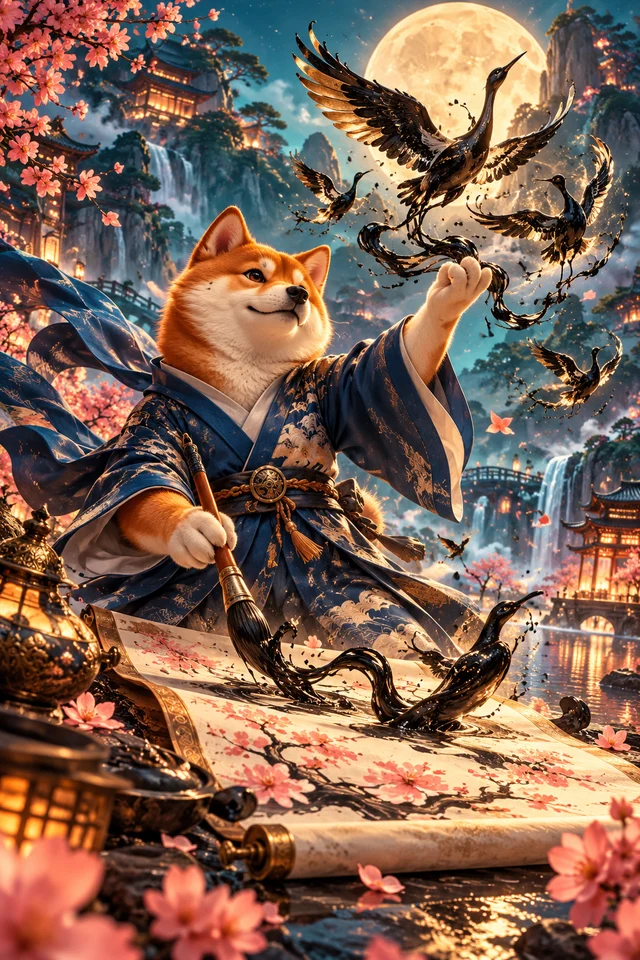 Sumi-e Bloom · Midnight Revue game artwork