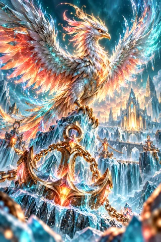 Frostfire Phoenix · Prism Atelier game artwork