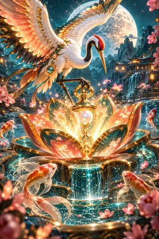 Moonblossom Koi Engine · Prism Atelier game artwork