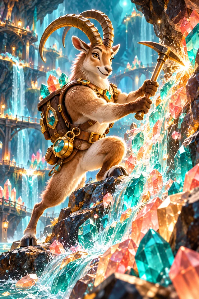 Crystal Cascade · Teal Theatre game artwork