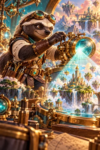 Miniature Realm Projector · Teal Theatre game artwork