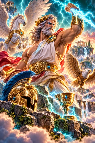 Zeus Ascends · Teal Theatre game artwork